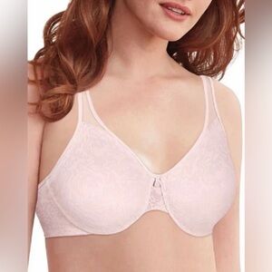 New Bali Minimizer‎ Bra Womens Size 40C Sandshell Underwire Floral Print $44
